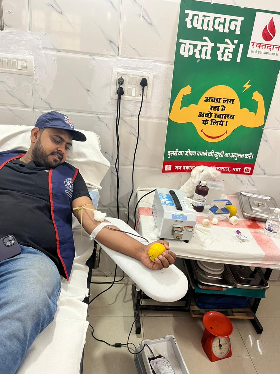 On the occasion of birth anniversary of Dr. Bhimrao Ambedkar blood donation camp organised by NSS volunteers of Gaya College, Gaya, Bihar 
@_NSSIndia
@YASMinistry
@ArtCultureYouth 
@pibyas
@ianuragthakur
@NisithPramanik
#YuvaBharat