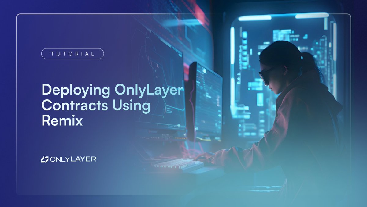 🛡Tutorials on #OnlyLayer's Devnet/Rpc and Solidity contract deployment using Remix.

⚒️ Seamlessly deploy your first contract on OnlyLayer by starting from here: gathin.medium.com/deploying-your…

Reach out to us on our Discord and Telegram if you encounter difficulties!

📪 Discord: