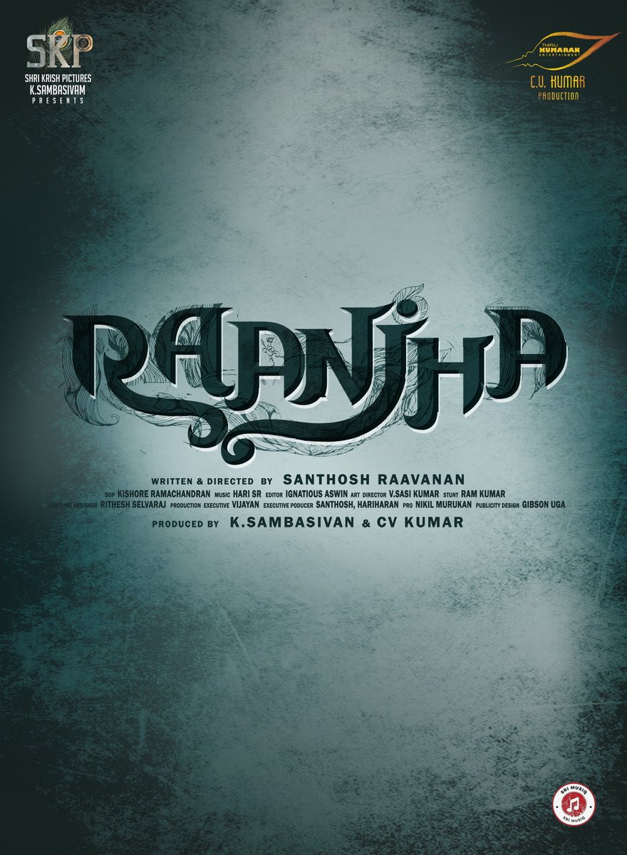 C V Kumar (@icvkumar) on Twitter photo Glad to announce our next with @PicturesShri #KSambasivam titled as #Raanjha ❤️🎈
#RaanjhaTitleLook
<a href="/actorprajin1/">prajin</a> #IvanaVarun@ThirukumaranEnt <a href="/icvkumar/">C V Kumar</a> <a href="/SantoshRaavan19/">Santhosh Raavanan</a> <a href="/phathmen/">phathmen</a> <a href="/kishore_ramaDOP/">Kishore Kumar</a> <a href="/imhari_sr_/">Hari S R</a> <a href="/SriMusiqOffl/">Sri Musiq</a> <a href="/onlynikil/">Nikil Murukan</a> <a href="/digitallynow/">Digitally</a> Glad to announce our next with @PicturesShri #KSambasivam titled as #Raanjha ❤️🎈
#RaanjhaTitleLook
<a href="/actorprajin1/">prajin</a> #IvanaVarun@ThirukumaranEnt <a href="/icvkumar/">C V Kumar</a> <a href="/SantoshRaavan19/">Santhosh Raavanan</a> <a href="/phathmen/">phathmen</a> <a href="/kishore_ramaDOP/">Kishore Kumar</a> <a href="/imhari_sr_/">Hari S R</a> <a href="/SriMusiqOffl/">Sri Musiq</a> <a href="/onlynikil/">Nikil Murukan</a> <a href="/digitallynow/">Digitally</a>
