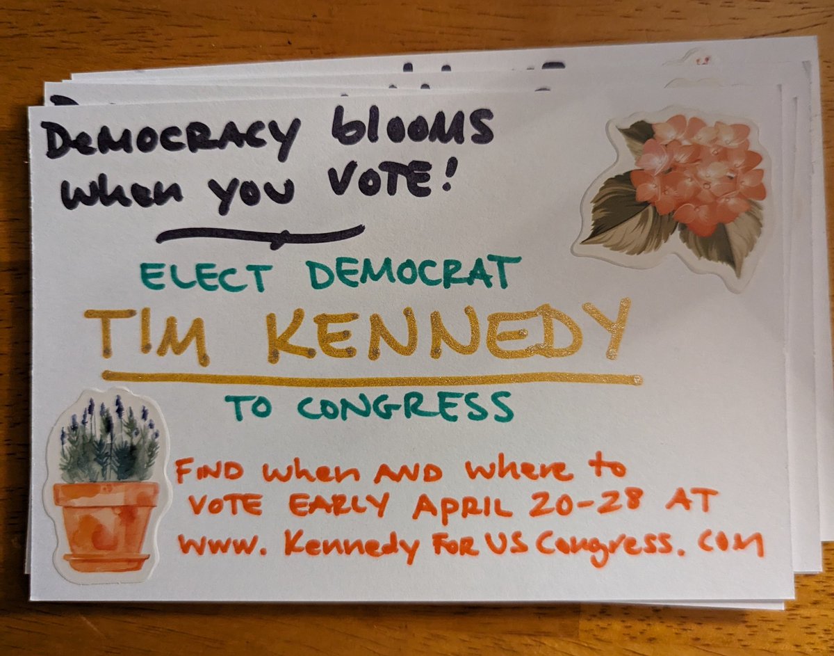 🗳️ Special Election in NY for US Congress 💙 Elect @SenKennedy to protect reproductive rights, Social Security and Medicare, and our democracy. #RoeYourVote #PostcardsToVoters