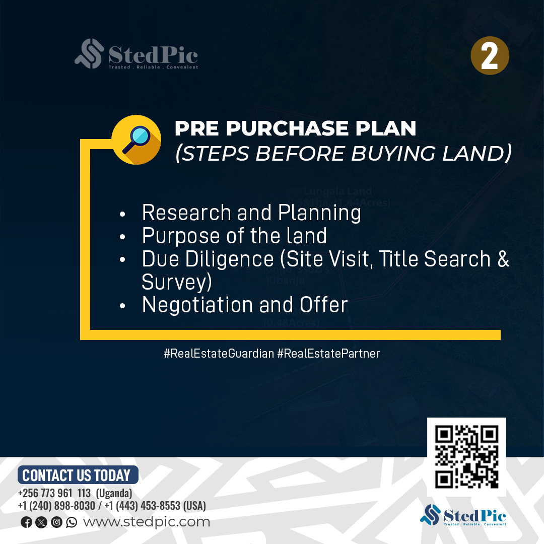 Stedpicug256's tweet photo. What do you need to do when buying land in Uganda?

You need to have a plan that covers both the time before you buy the land and the time after you buy the land. https://t.co/f6xIubCGAG