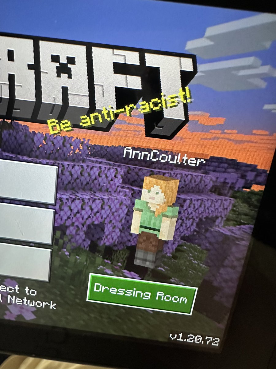 Excuse me I just wanted to play Minecraft as Ann Coulter