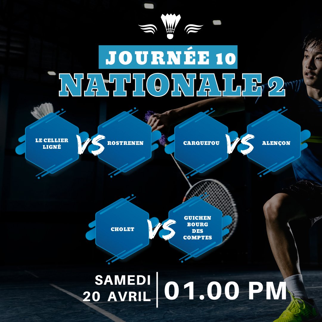 Ligue Badminton PDL tweet media