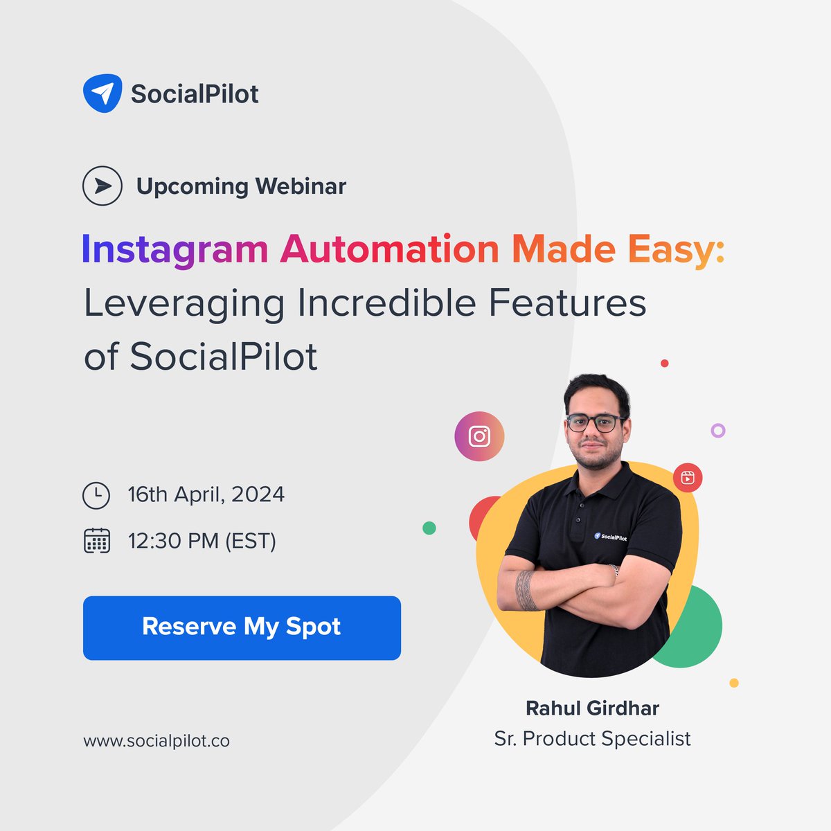 Get ready to make your Instagram posts pop ✨ and take your campaign management to the next level in our next webinar, 'Instagram Automation Made Easy: Leveraging Incredible Features of SocialPilot' 📸👍 ➡️ Highlights include: - AI-powered captions and post ideas for instant…