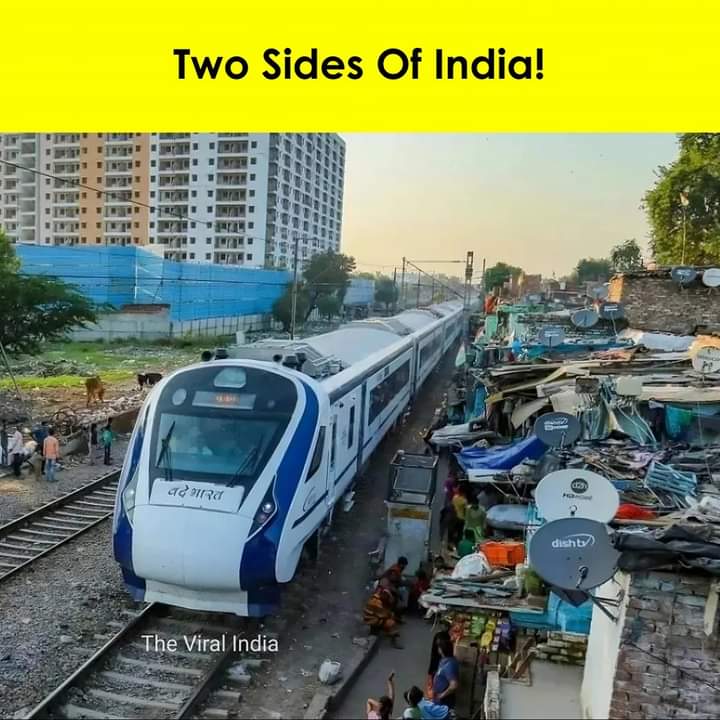 Picture Of The Day 😕

#VandeBharatExpress #slums