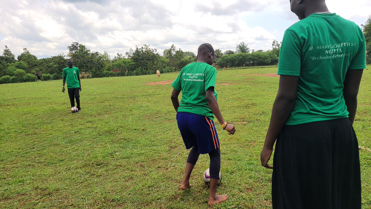 Glimpse of our introductory Blind Football session to students of St. Mary Gorreti Secondary School Ngetta in Lira district with great emphasis on increasing female and grassroots participation. #blindfootballuganda