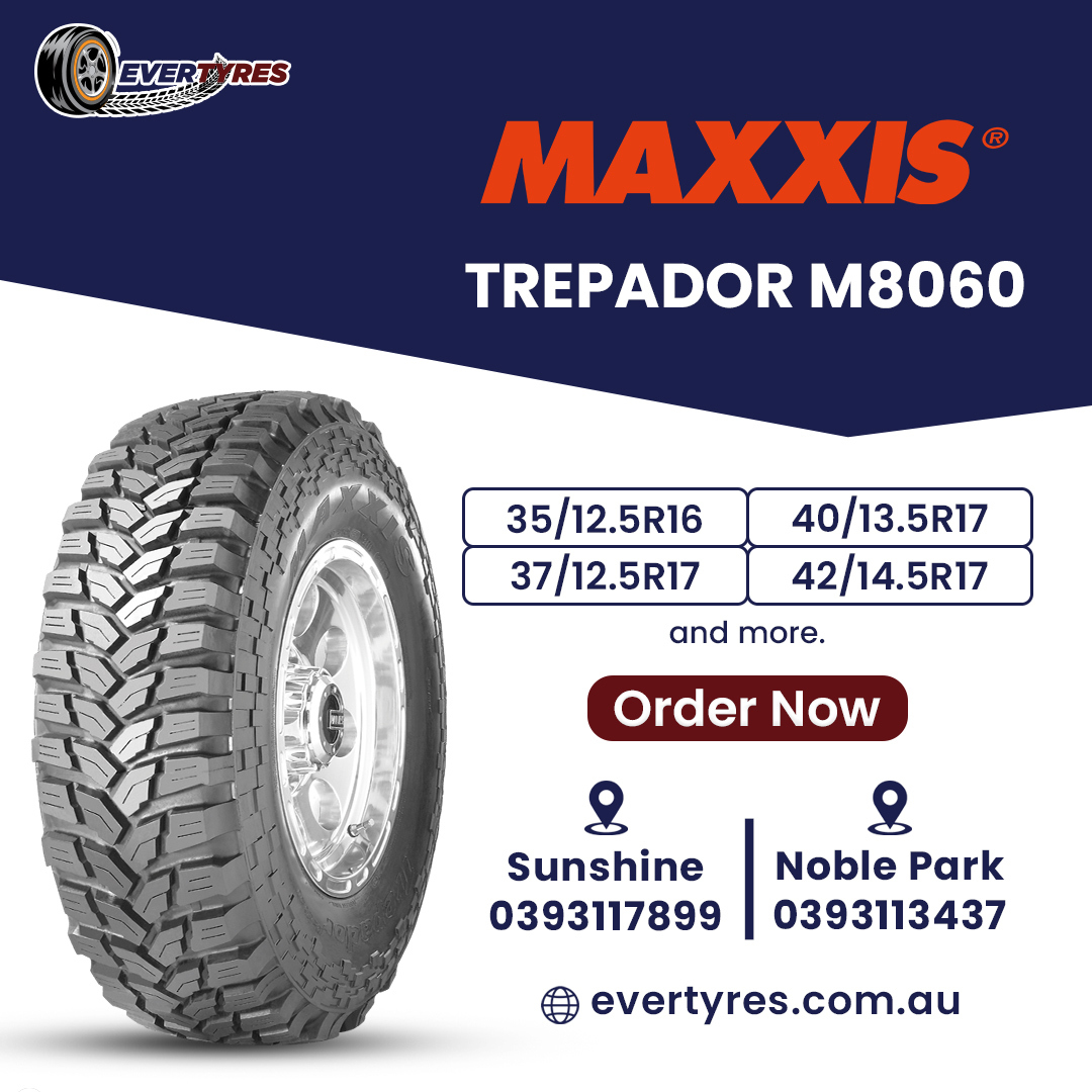 🔥 Future-Proof Your 4WD - Maxxis Trepador M8060 on Special 🔥 Why Choose Trepador M8060? > Ultra-aggressive tread pattern > Reinforced sidewalls > Self-cleaning design Order Now! shorturl.at/vyD02 #Evertyres #Maxxis #offroad #4xx4 #Australia