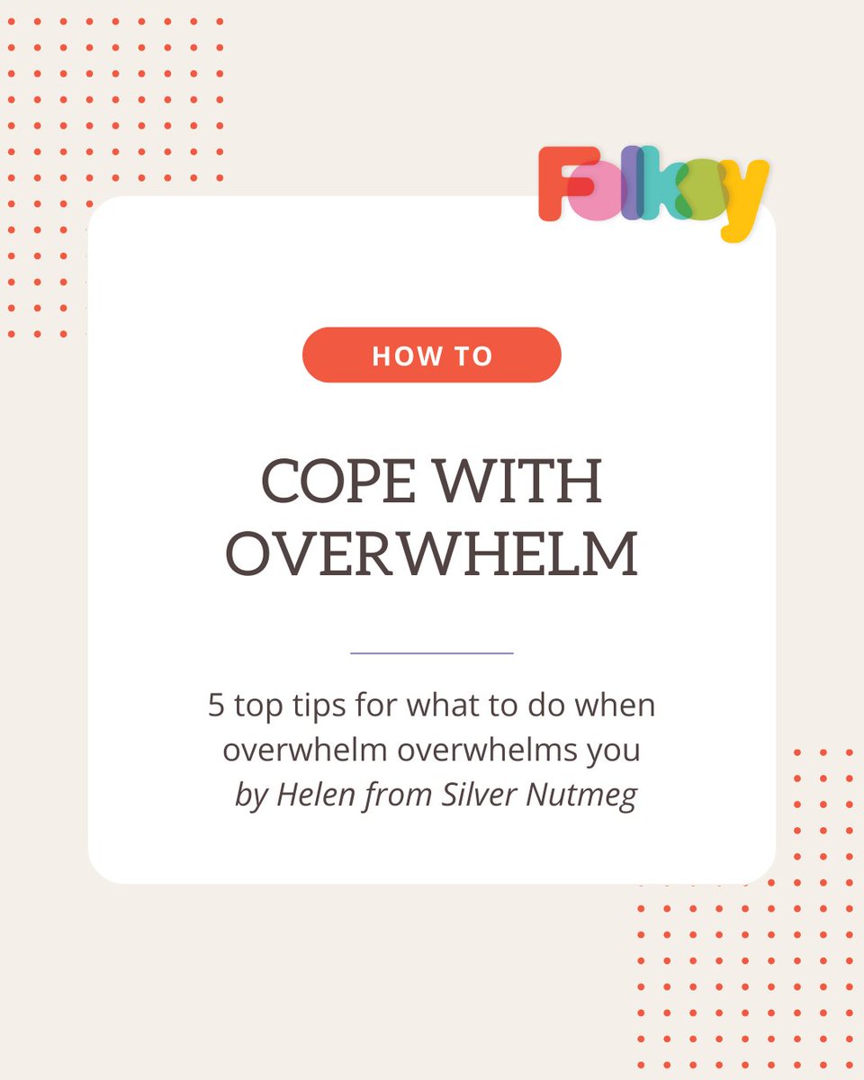 As part of Stress Awareness month, we have some positive, practical things you can do to take control and make sure overwhelm doesn't get the better of you and your business. ⁠ Find the full article over on the Folksy blog. 👌🏻 blog.folksy.com/2021/01/29/how…