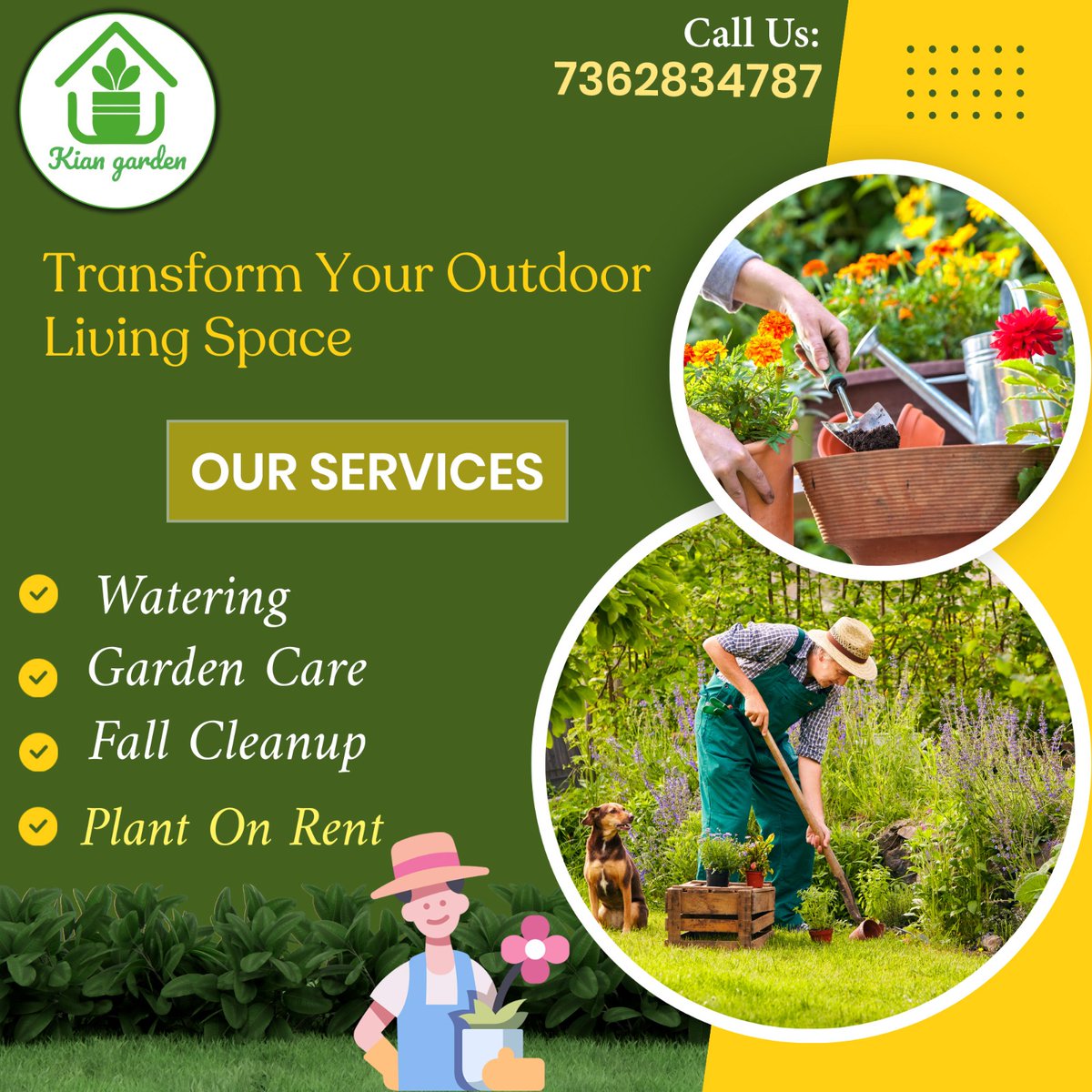 🌿 Welcome to Green Haven Gardening & Landscape Services! 🌿

𝐓𝐫𝐚𝐧𝐬𝐟𝐨𝐫𝐦𝐢𝐧𝐠 𝐲𝐨𝐮𝐫 𝐨𝐮𝐭𝐝𝐨𝐨𝐫 𝐬𝐩𝐚𝐜𝐞 𝐢𝐧𝐭𝐨 𝐚 𝐥𝐮𝐬𝐡 𝐨𝐚𝐬𝐢𝐬 𝐢𝐬 𝐨𝐮𝐫 𝐩𝐚𝐬𝐬𝐢𝐨𝐧!🌷

#gardenarea #gardendecor #gardendesignideas #lanscaping #outdoordecoration #outdoor