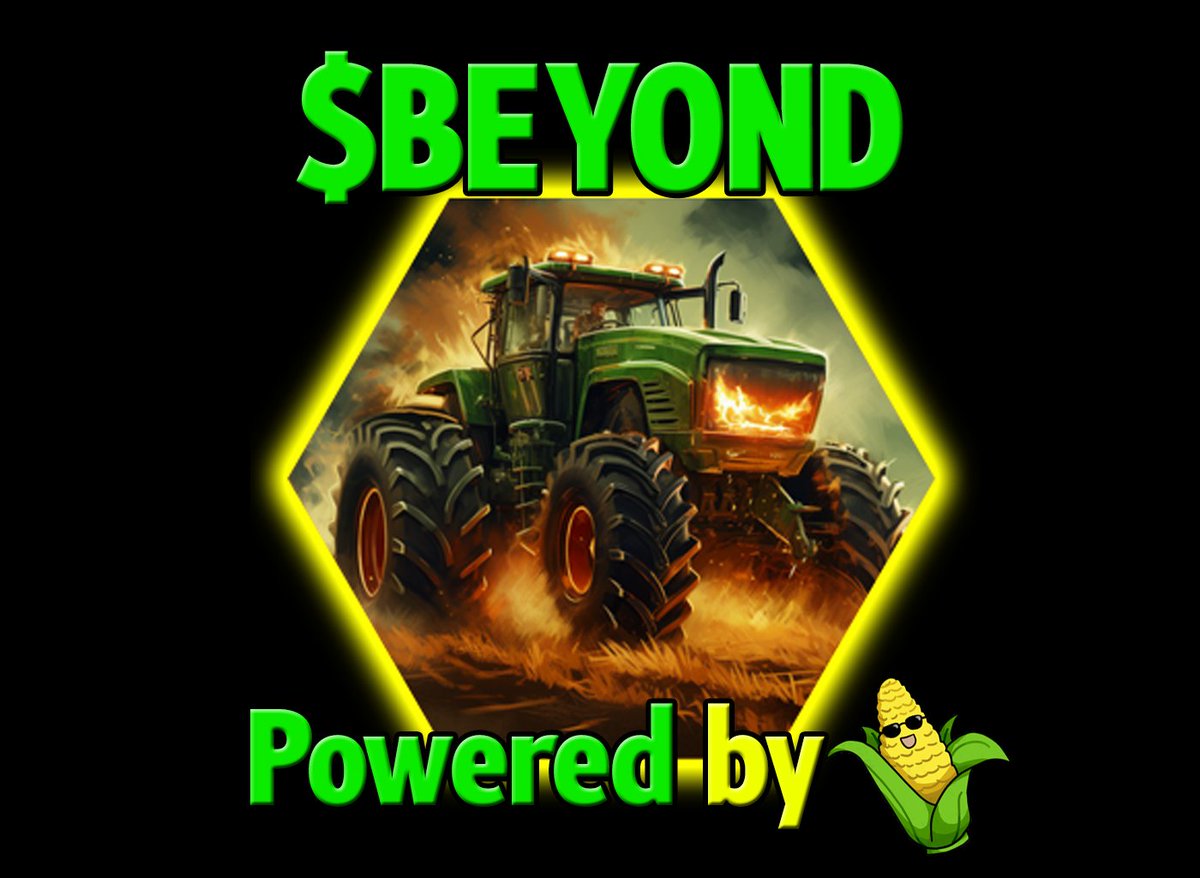 If you're not hyped with 'corncobs' then you should be, corncobs made $BEYOND farming more easier and fun! Yes, the fun and hype you get interacting with people with same goal is $BEYOND amazing! Thanks to @8R4NDO and @PlayGroundCorp for a great collab! $BEYOND $PARAM $BUBBLE