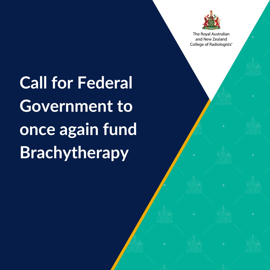 #RANZCR is calling for the #RadiationOncology Health Program Grants scheme to once again provide funding for #brachytherapy equipment. Patient access and clinical outcomes can be improved by reinstating grant funding. Find out more ➡️ow.ly/p48H50RfS5Z
