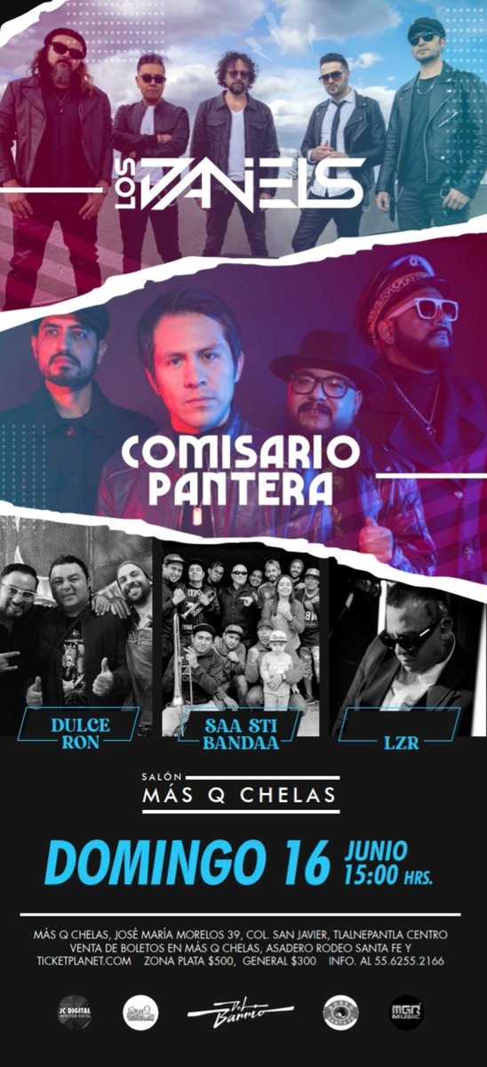 Los Daniels (@losdaniels) on Twitter photo Amigos de Tlalnepantla y alrededores!!! Nos vemos este Domingo 16 de Junio en <a href="/masque_chelas/">Mas que Chelas</a> !!!
Los boletos ya están disponibles en <a href="/TICKETPLANETMX/">TICKET PLANET</a>:
ticketplanet.com.mx/LOS-DANIELS-Y-… Amigos de Tlalnepantla y alrededores!!! Nos vemos este Domingo 16 de Junio en <a href="/masque_chelas/">Mas que Chelas</a> !!!
Los boletos ya están disponibles en <a href="/TICKETPLANETMX/">TICKET PLANET</a>:
ticketplanet.com.mx/LOS-DANIELS-Y-…