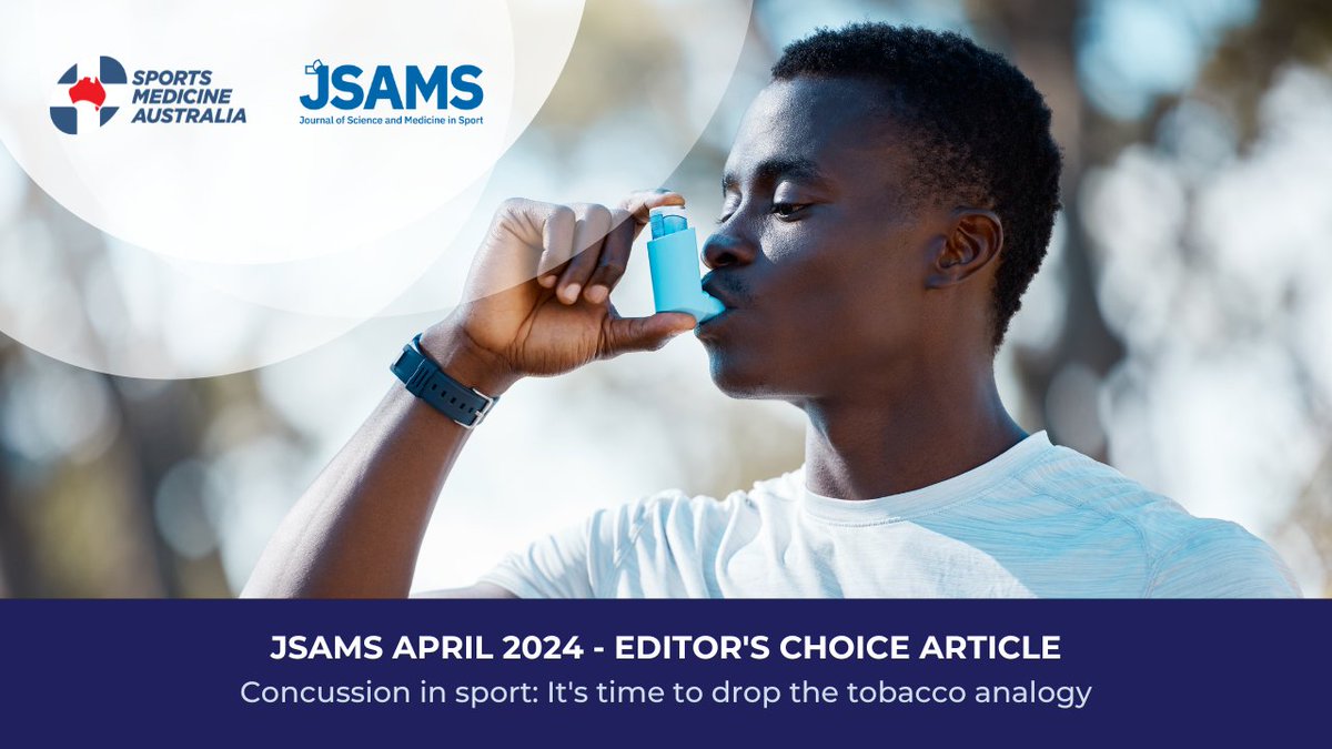 The first editor's choice article of the April 2024 issue of @_JSAMS is available and free to read for a limited time. 'Concussion in sport: It's time to drop the tobacco analogy.' 👀 zurl.co/WLsx
