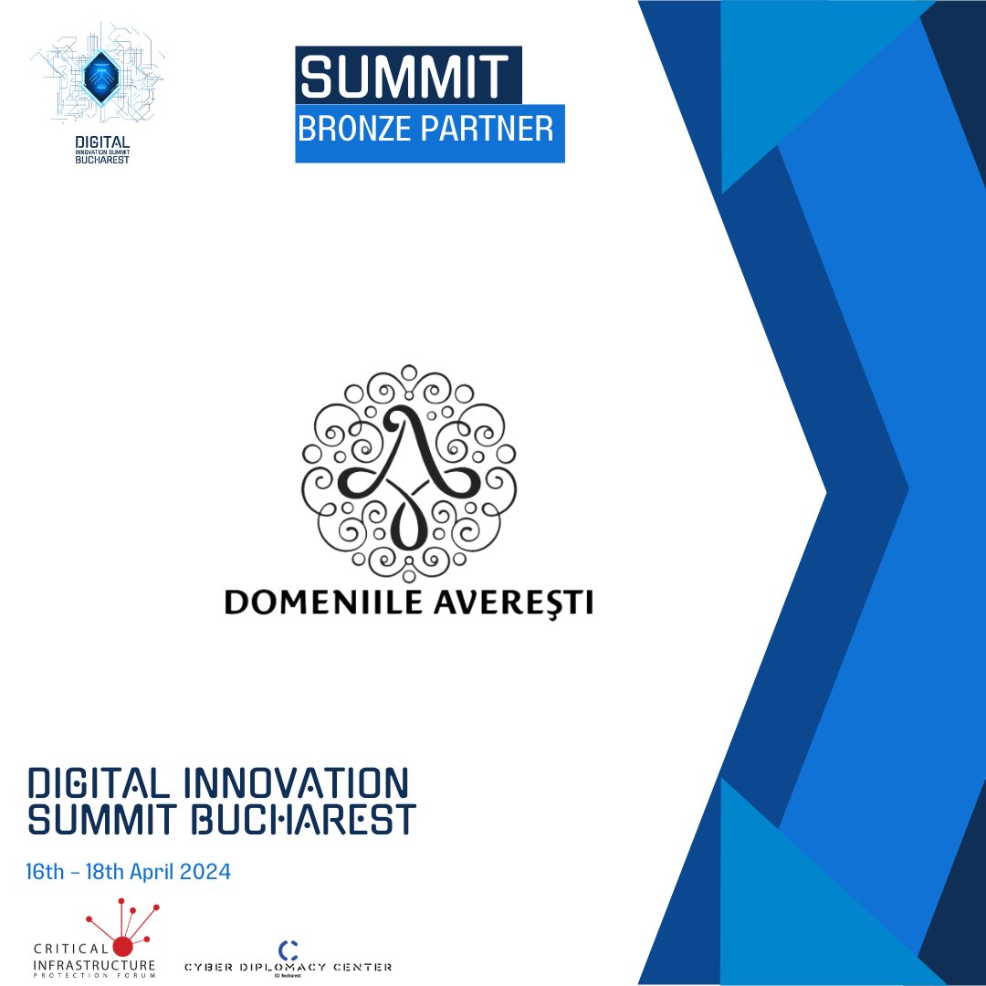 We are delighted to announce our partnership with Domeniile Averești during the Digital Innovation Summit Bucharest 2024 (#DISB), on April 16-18, 2024.

Don't miss this opportunity to be part of a global conversation and gain valuable insights!

#ICCD #CIPForum #digitalinnovation