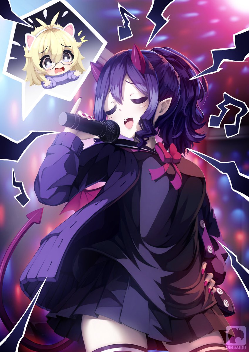 #anime #commission for <a href="/akibastranger/">AKI</a> ! 🎤