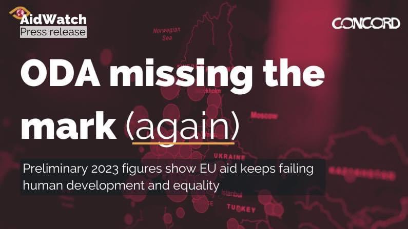 #OECD/DAC dáta za 2023 ukazujú, že donors. krajinám sa opäť nedarí plniť pôvodné ciele #ODA na podporu ľuds. rozvoja a boj proti nerovnostiam v partners. nízkopríjmových krajinách. Viac v správe
#CONCORD Europe: aidwatch.concordeurope.org/oda-missing-th…
#OECDdev #devCoop #aid #EU #AidWatch #report