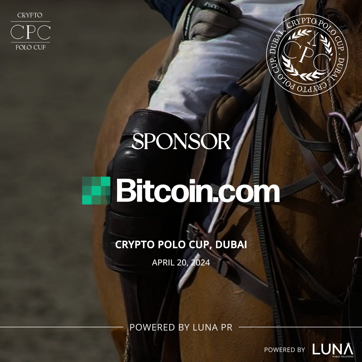 Pleased to announce @BitcoinCom as a sponsor for the Crypto Polo Cup 2024! Bitcoin.com is a global leader in introducing newcomers to #crypto, empowering 40M+ wallets with Bitcoin and Crypto, making it easy to buy, sell, spend, swap, invest, and more. 📲 💪