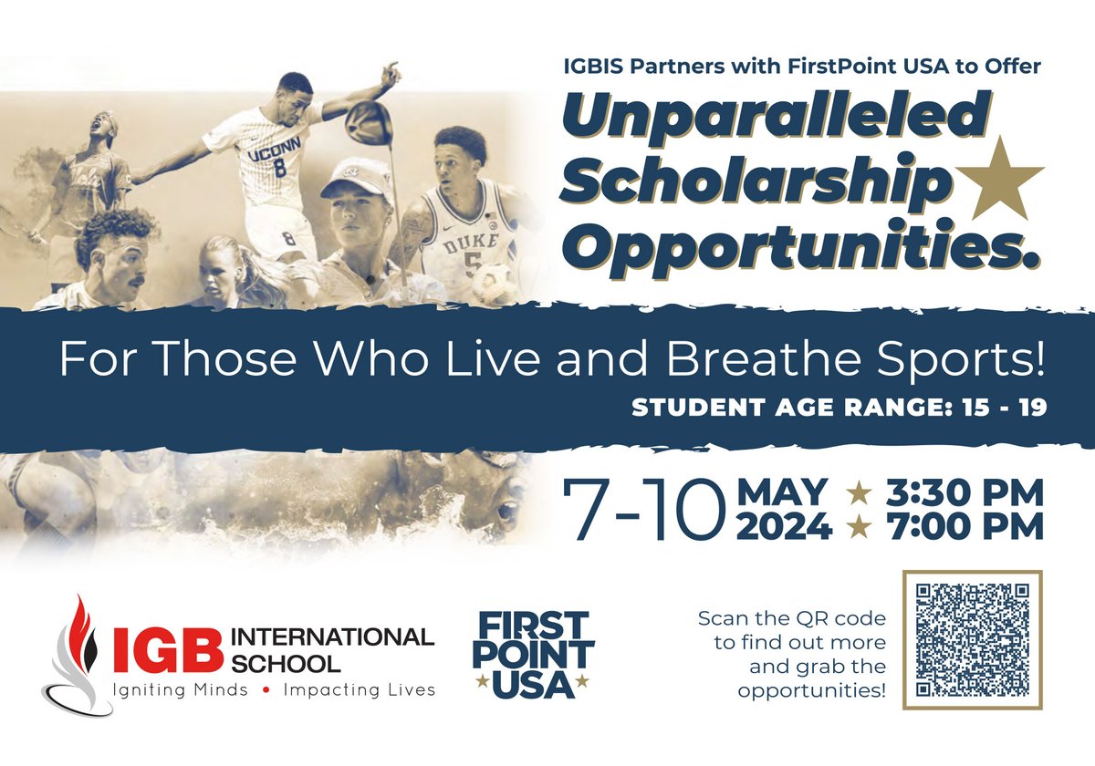 #IGBIS partners with #FirstPointUSA to offer unparalleled scholarship opportunities! Visit our website for more info!