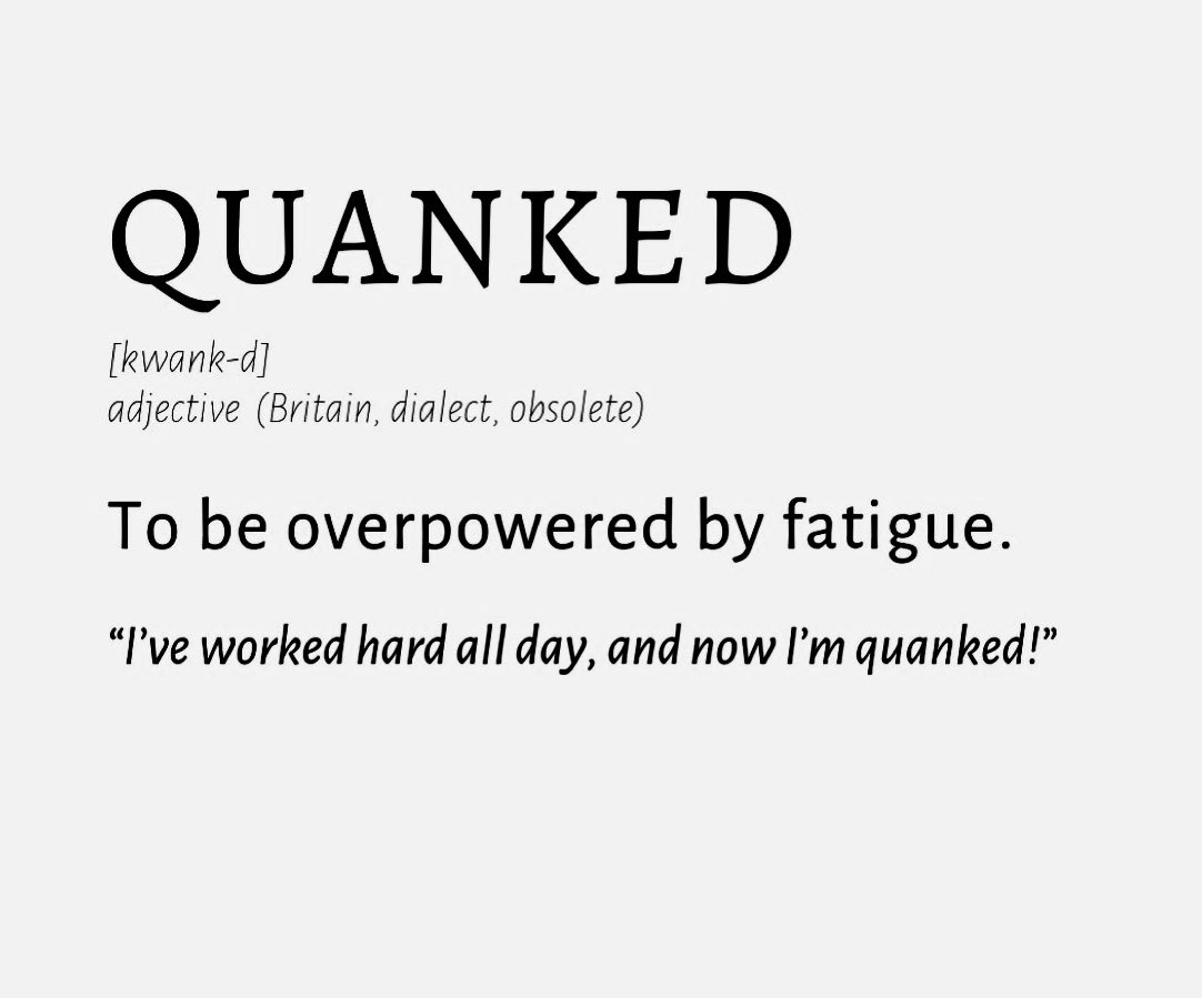 Happy Monday, everyone! To explain how I felt last week, I’d like to introduce you to this week’s new word…! #eastend #history #humour