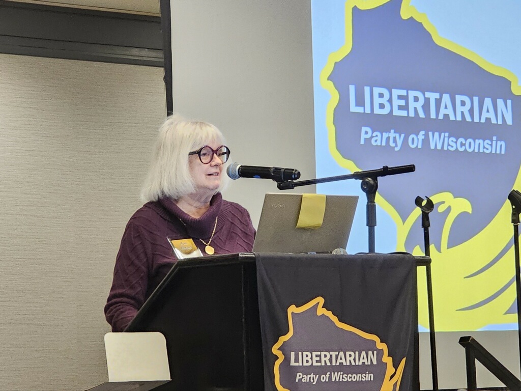 Thank you to the Libertarian Party of WI for giving me the 2024 Ed Thompson Liberty Award at their State Convention Saturday. Even though I'm not a Libertarian, I care about press freedom and therefore the freedom of Julian Assange. Thank you for letting me speak about him!