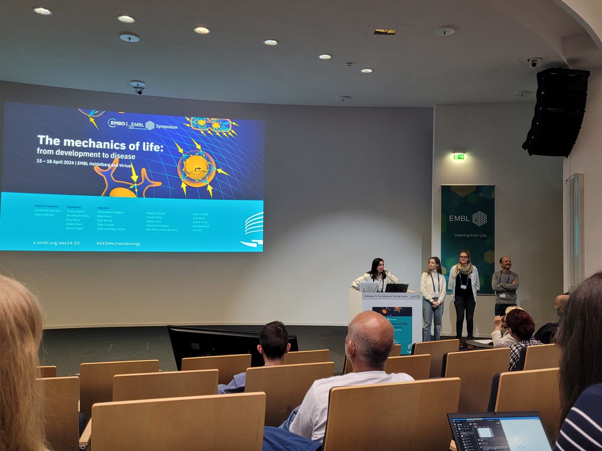 The EMBL symposium: The mechanics of life  - from development to disease has officially started. Looking forward to an excited meeting.
#EESMechanobiology