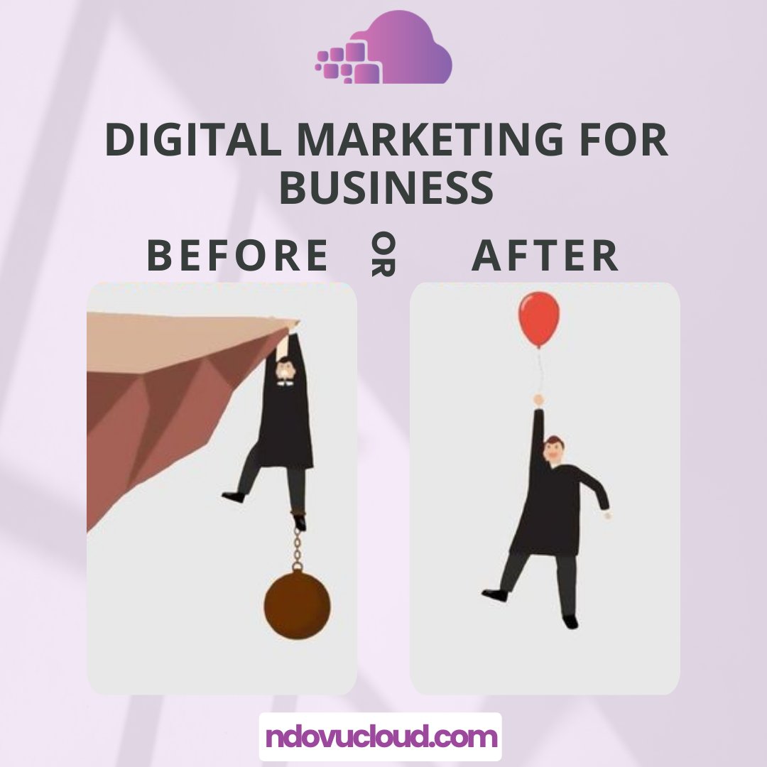 NdovuCloud's tweet image. Before and after implementing digital marketing to a business
#digitalmarketing #ndovucloud