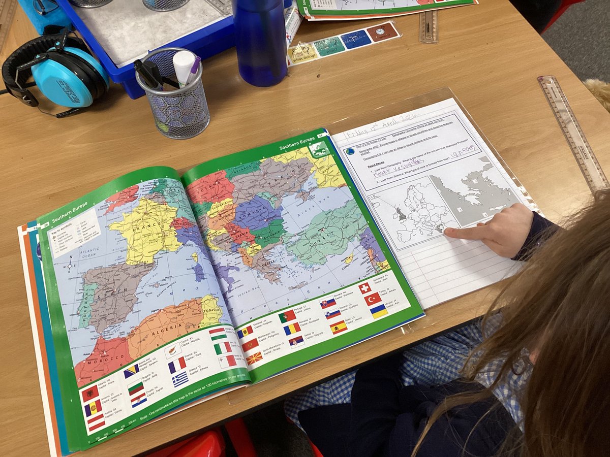 FarndonFieldsSc's tweet image. 🗺️ In Year 3 we are delving into learning all about Greece. To start with they are using digital maps and atlases to pinpoint and recognize Greece and its neighbouring seas. #ExploringGreece #GeographyJourney #LimitlessLearning @DiscoveryTrust