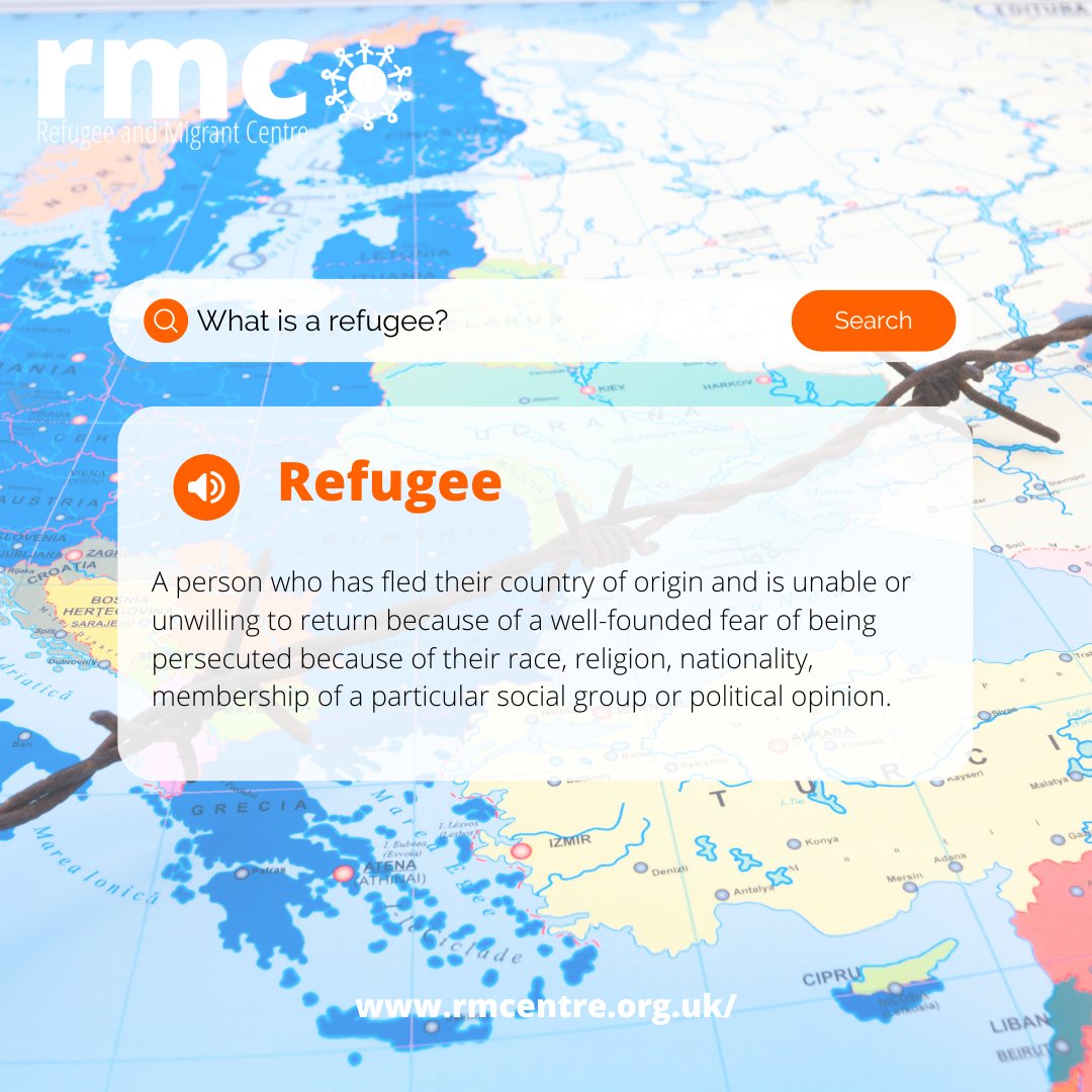Know your terms, what is a refugee? See more at: rmcentre.org.uk/learn-more/ #rmc #refugees #definitions