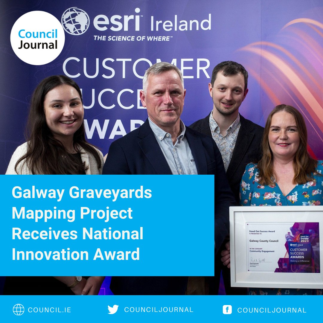 Galway Graveyards Mapping Project Receives National Innovation Award @GalwayCoCo Read more: council.ie/galway-graveya… #GalwayCountyCouncil #CommunityProject #innovationAward