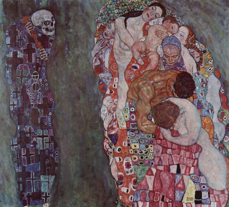Muerte y vida, 1916, Gustav Klimt