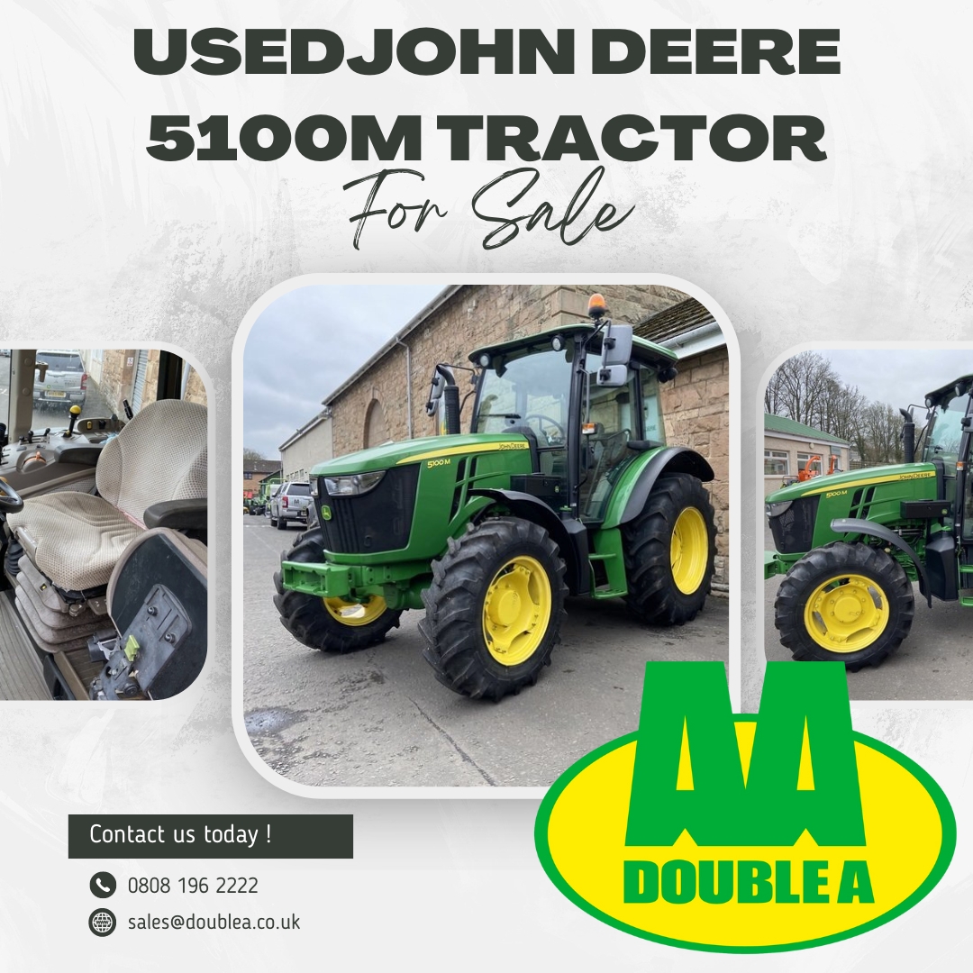 🚨USED EQUIPMENT FOR SALE🚨 Head over to our Used Equipment page to check out this John Deere 5100M and many more premium second hand machines! - 100HP - Comfort Cab - Ag Tyres Fitted - Power Reverser - Creeper Box - Pickup Hitch - Buddy Seat - Hours : 839 - Year : 2019…