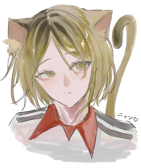 孤爪けんにゃ( ΦωΦ ) #ハイキュー  #イラスト 