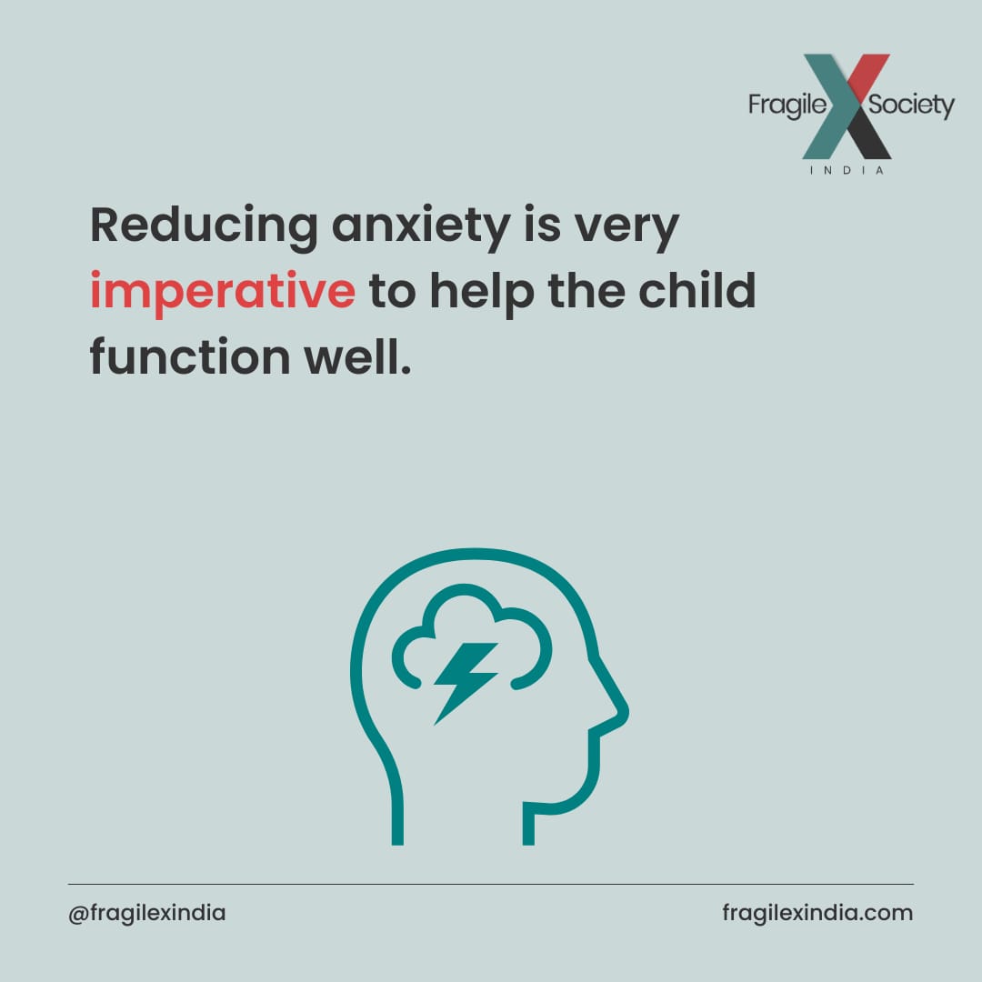 By understanding Anxiety the family can help the child ⁠ The unique challenges that anxiety presents for children with Fragile X Syndrome is something that families need to be well equipped to handle.⁠ Anxiety is a natural human response to stress or perceived threats..⁠ ⁠