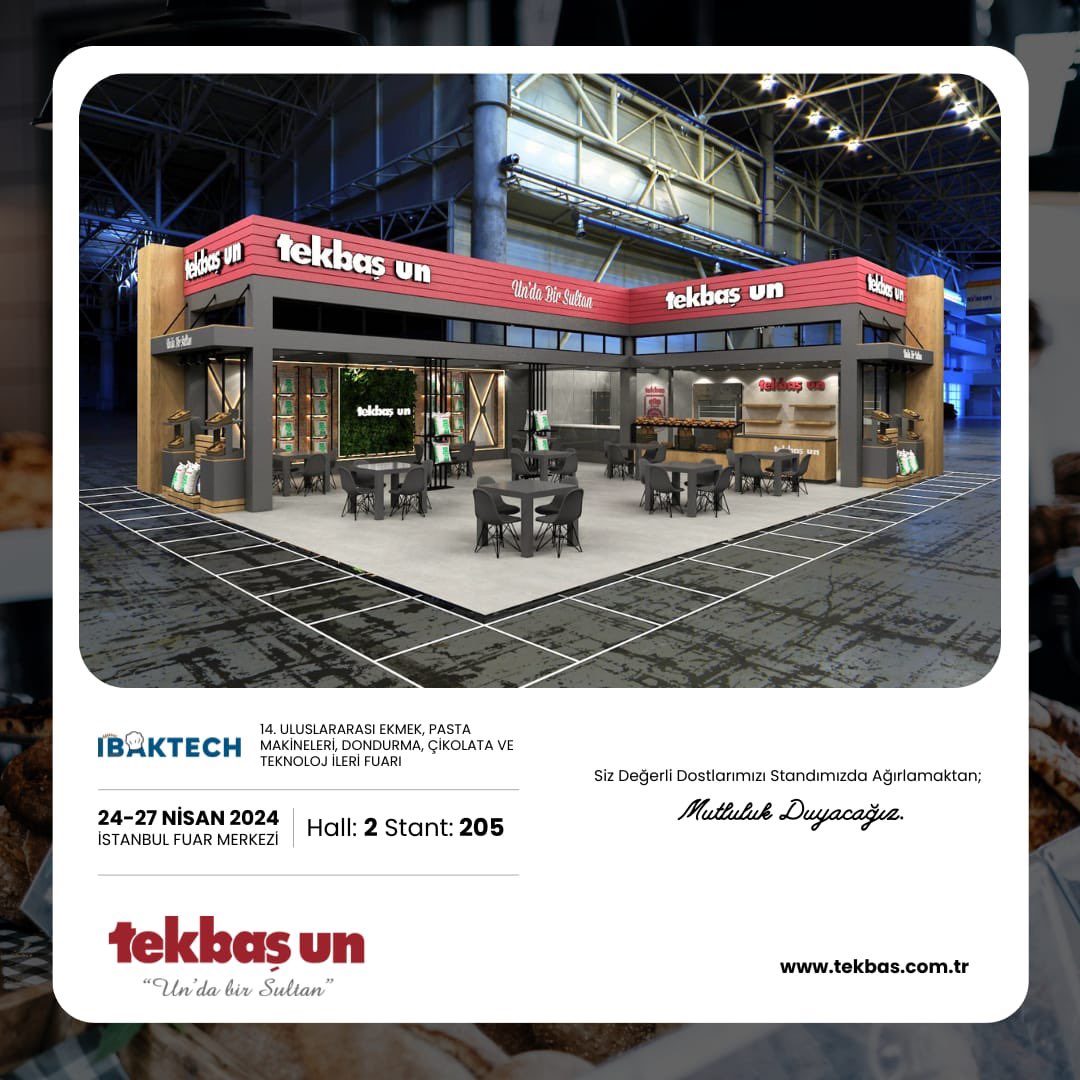 hemretekbas's tweet photo. 24-27 Nisan Ibaktech Fuarındayız!
Hall:2 Stand:205
Siz değerli dostlarımızı standımıza bekleriz.
#tekbasun #Ibaktech https://t.co/lnnPRhZVcw