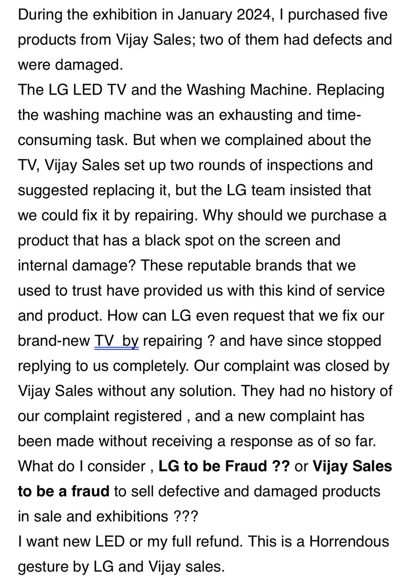 @VijaySales @VSSupport_  Should I consider this a Fraud done by Vijay sales during exhibition and sale ?