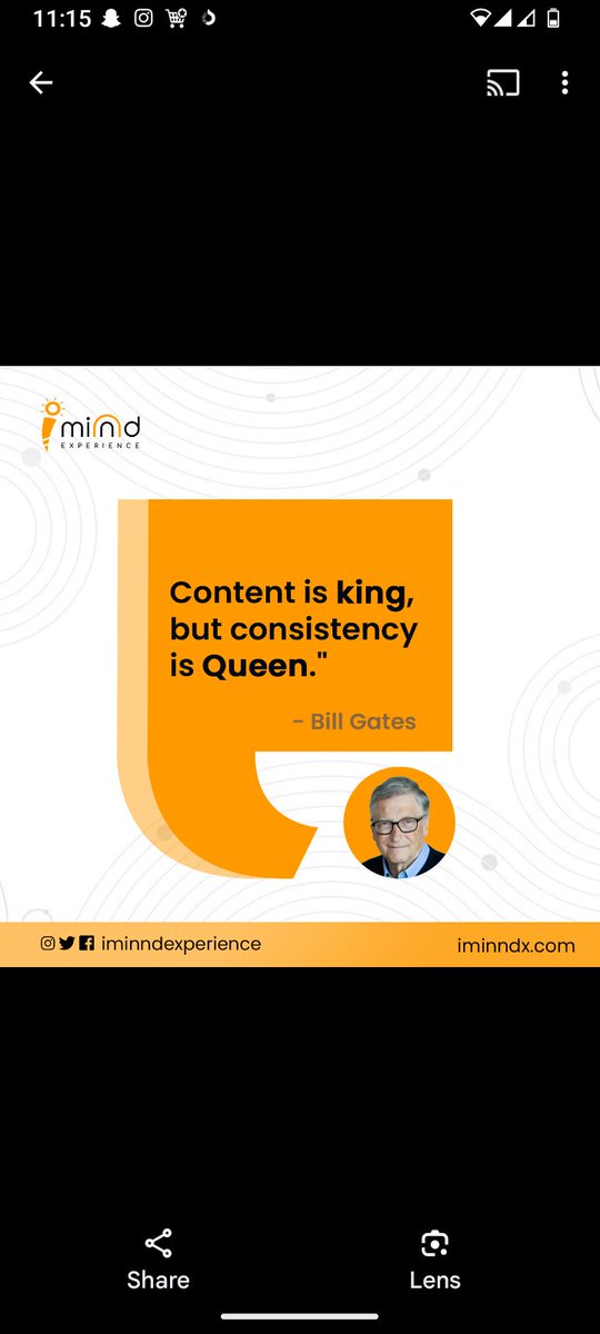 Content may wear the crown, but consistency rules the kingdom

#iminndx #mondaymotivation #billgates #advertisingagency #advertsinsingagencyinlagos #marketing #workworkworkworkwork