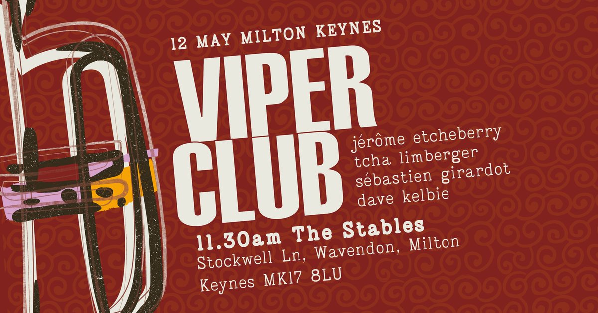 Love Jazz? Sunday Sessions: The Viper Club Sunday 12 May | 1.30am | £16.50 Book now🎟️👇 stables.org/event/sunday-s…