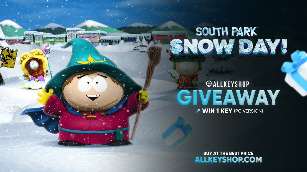 🎉 #Giveaway: South Park Snow Day! ❄️

Get ready for hilarious winter mischief with a chance to win South Park Snow Day - PC Key!

How to win:
1️⃣ Follow us
2️⃣ Like &amp; RT this tweet using #AllkeyshopGiveaways
3️⃣ Tag a friend

📅 Ends: 21st April 2024. Let the snowball fights begin!