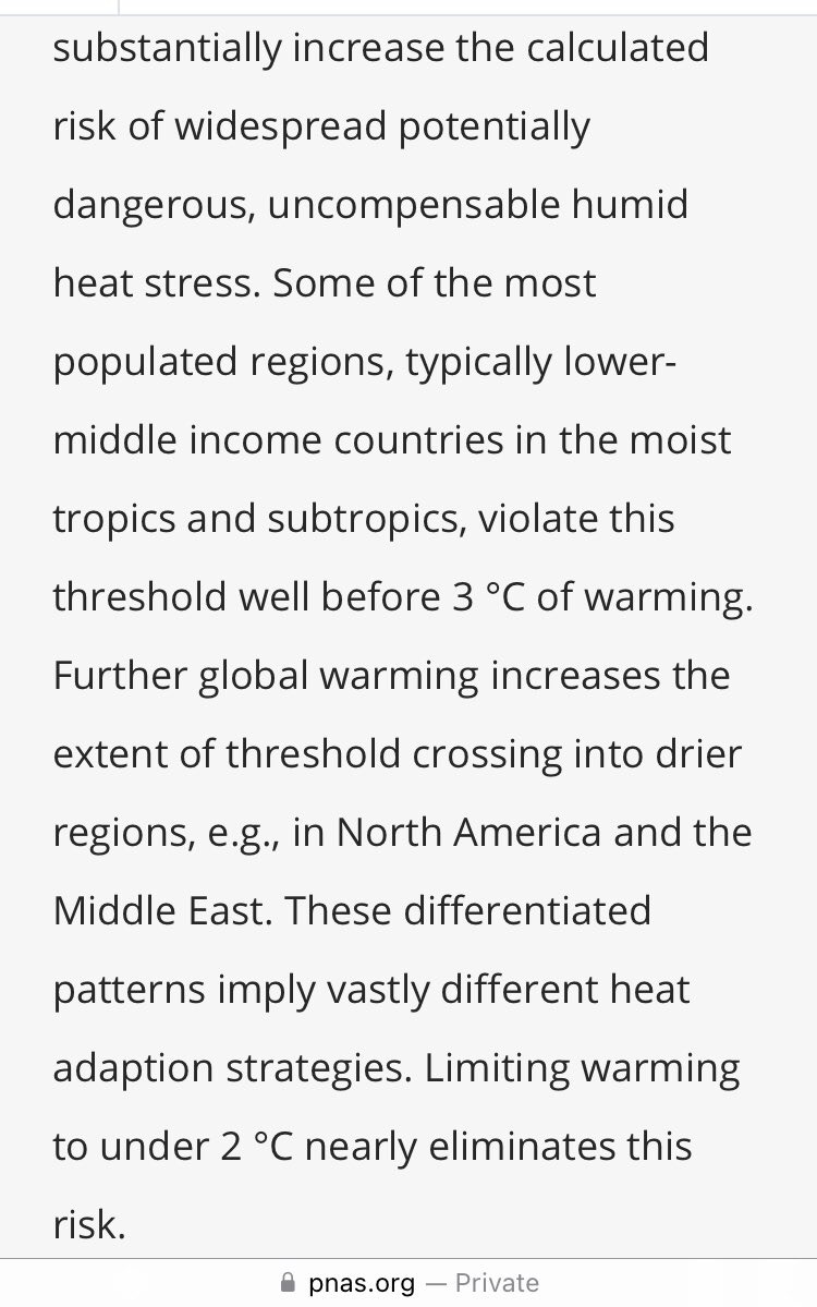 What happens when humidity gets so high not even sweat will cool us down? Heat keeps water in the gas phase. Its entirely possible to break our environment beyond repair, guys. psu.edu/news/health-an… (article) pnas.org/doi/10.1073/pn… (study) #ClimateEmergency #WetBulb