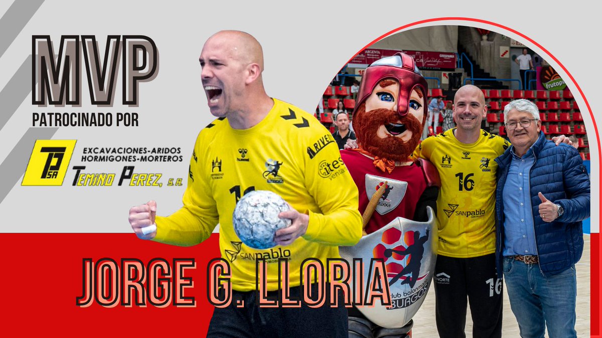 ➡️MVP del partido contra EÓN Horneo Alicante: 
🤾JORGE G. LLORIA

🎁Patrocinado por Temiño Pérez