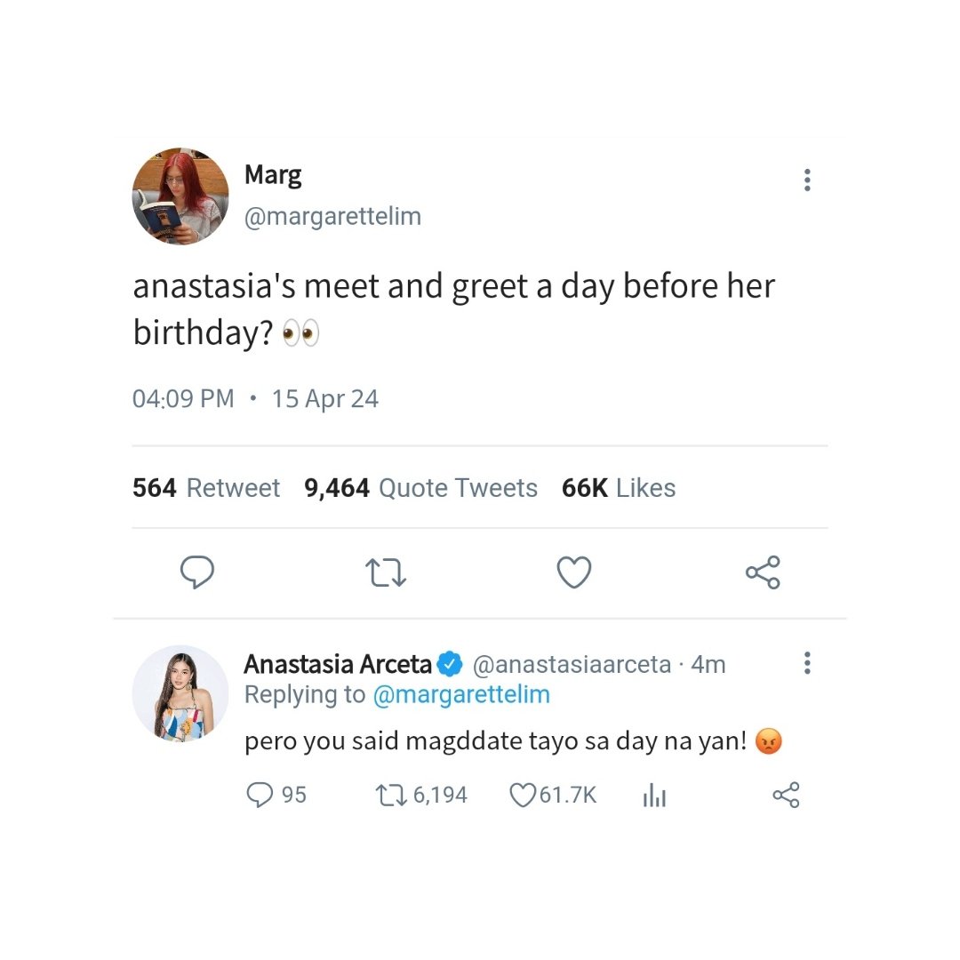 rayamaraiah's tweet photo. can i — a #mikhaiah au where pop singer anastasia (🐶) has no shame in dropping hints that she's in a relationship with her manager, marg (🦊). https://t.co/7ndH3Xvf3R