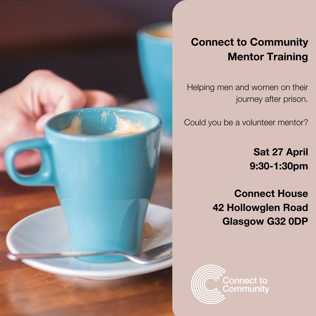On the 27th of April Connect to Community is having a volunteer mentor training day. If you are interested in helping people on their journey after being released from prison check it out! 🙌 You can get tickets via the link in our bio! 🔗 @c2c_BCT