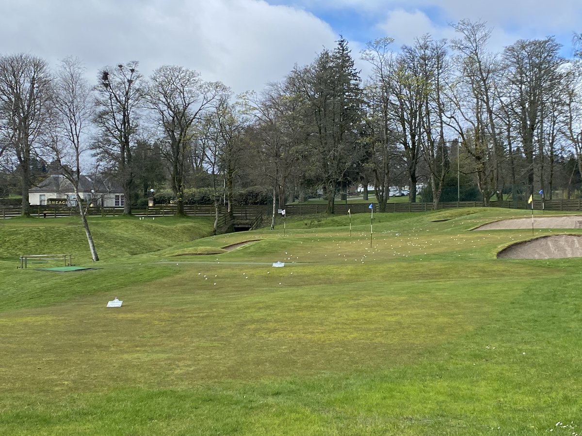 Warm up at Gleneagles wish me luck 😊🏌️‍♂️