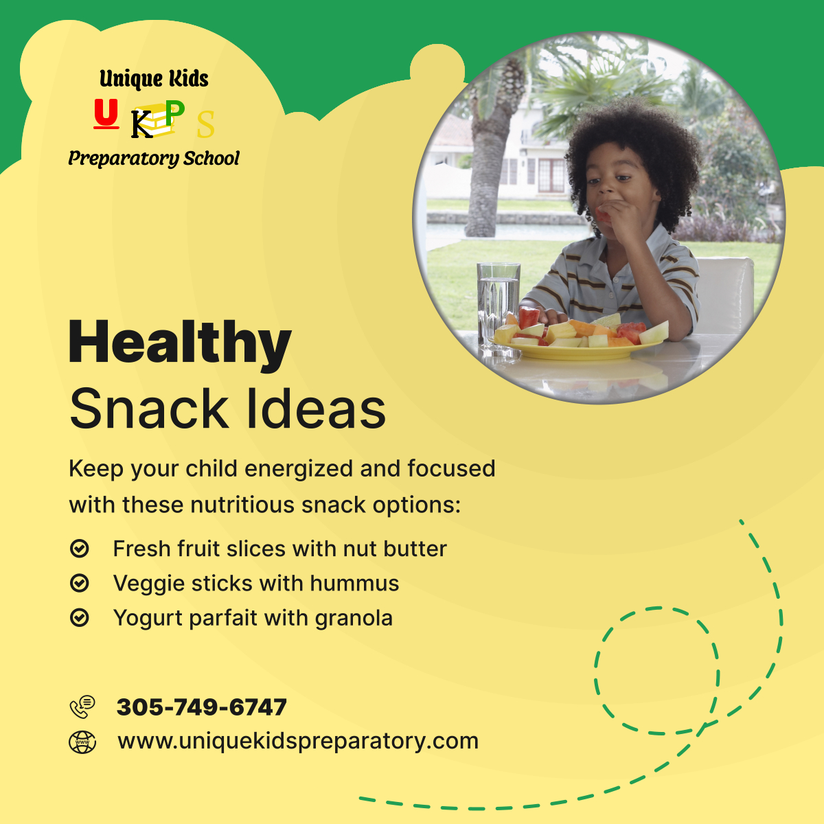 Fuel your child's body and mind with these tasty and nutritious snack ideas, perfect for sustaining energy throughout the day! 

#PreparatorySchool #KidsNutrition #MiamiFL