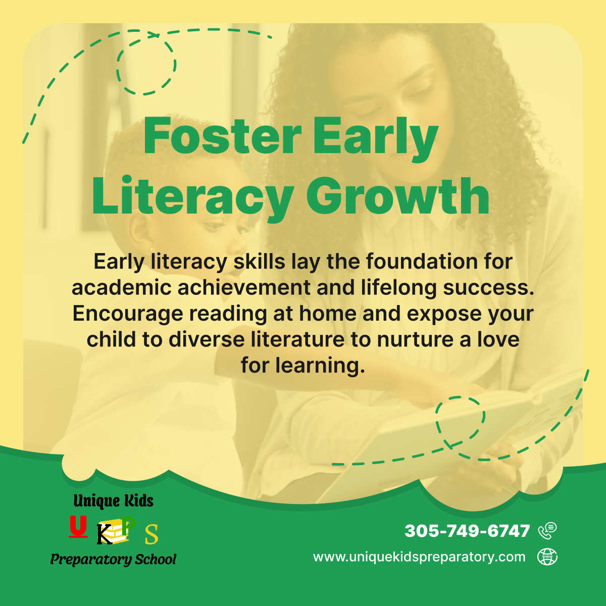 Spark a lifelong love for reading and learning by nurturing early literacy skills in young children. Together, let's unlock the magic of storytelling and imagination. 

#EarlyLiteracy #PreparatorySchool #MiamiFL