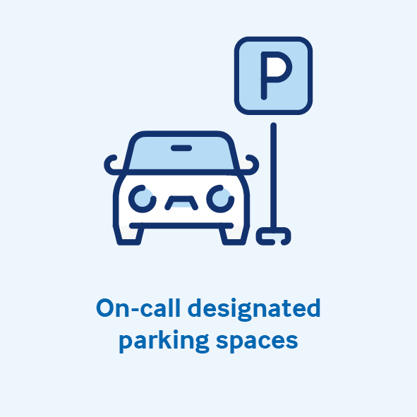 Doctors leaving or arriving during antisocial hours, often in the dark, should be given priority access to lit, accessible car parking which is a short route from the hospital. (2/7)