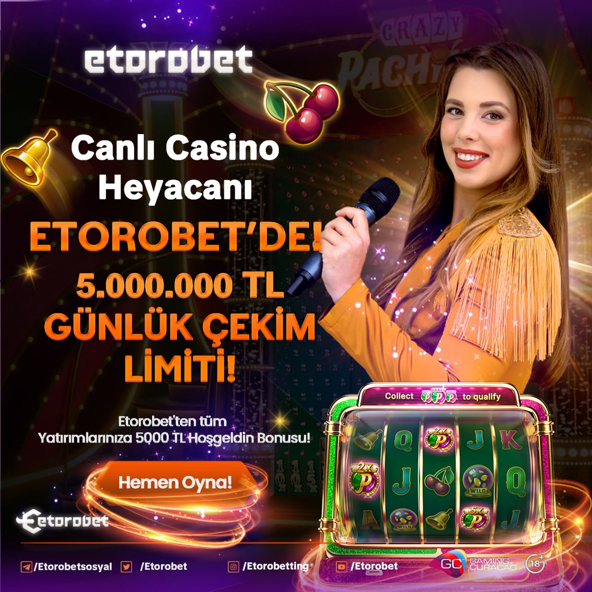 🎰 Heyecan verici Canlı Casino fırsatları burada! 🃏💰 Kazanmak için şimdi katılın! 🔥 ✅HEMEN OYNA : rebrand.ly/etorobetguncel