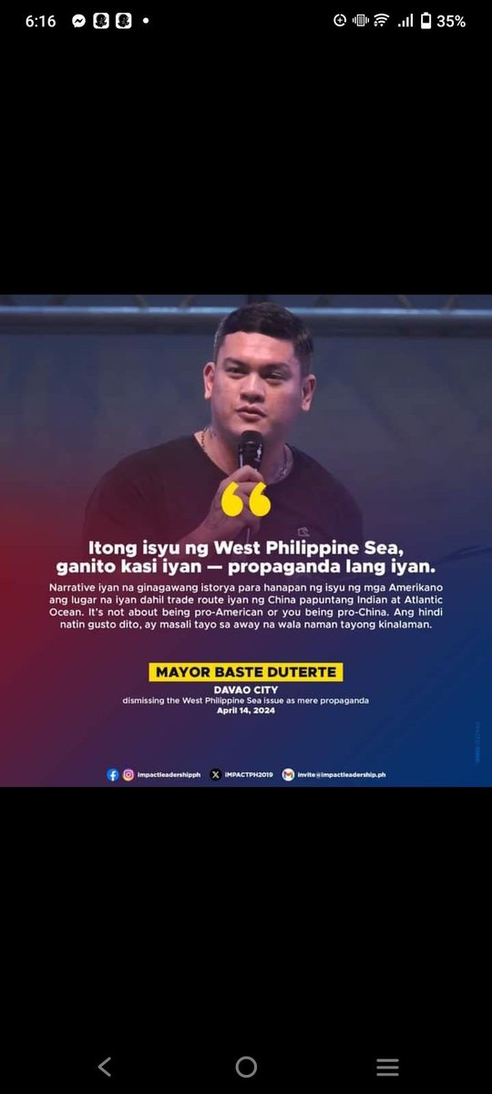 Ang trabaho mo ay ayusin ang nasasakupan mo..Hindi ka spokesperson ng anuman ahensya ng gobyerno..