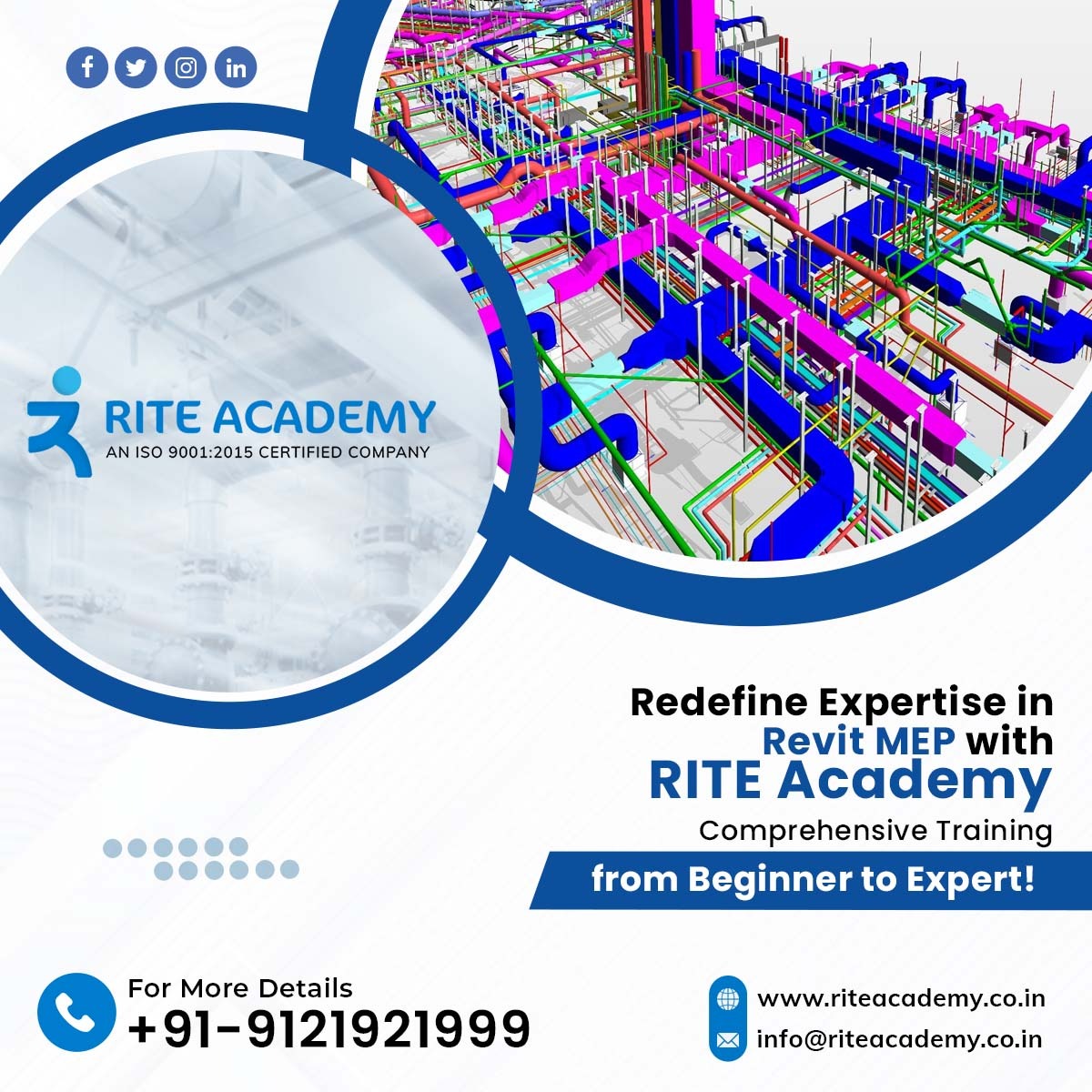 rite_academy's tweet photo. Level up your MEP skills with #RevitMEP #Training in Hyderabad at RITE Academy. 🔧✨

Contact us today to learn more about our comprehensive #courses. 🏗

Visit our website to secure your reservation or give us a call for the #MEPcourse in #Hyderabad.

#riteacademy#MEPtraining https://t.co/LYAdKK3FAK