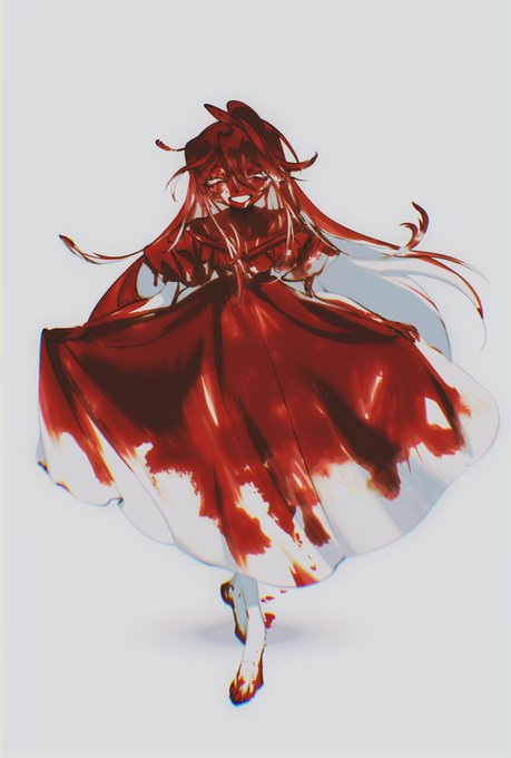 「顔に血がついた ドレス」のTwitter画像/イラスト(新着)